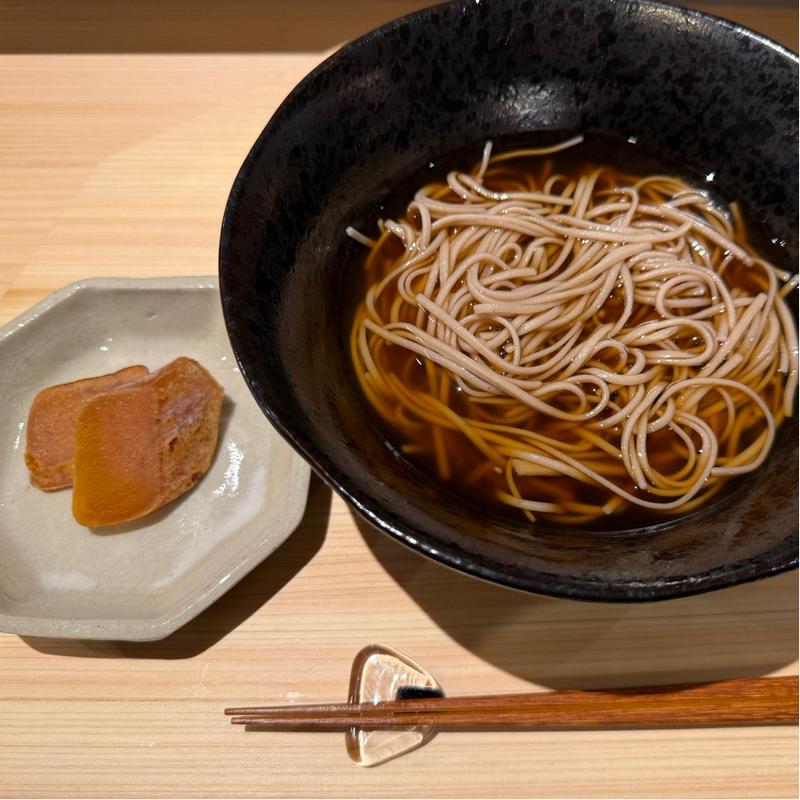 カラスミ蕎麦(重津商店)