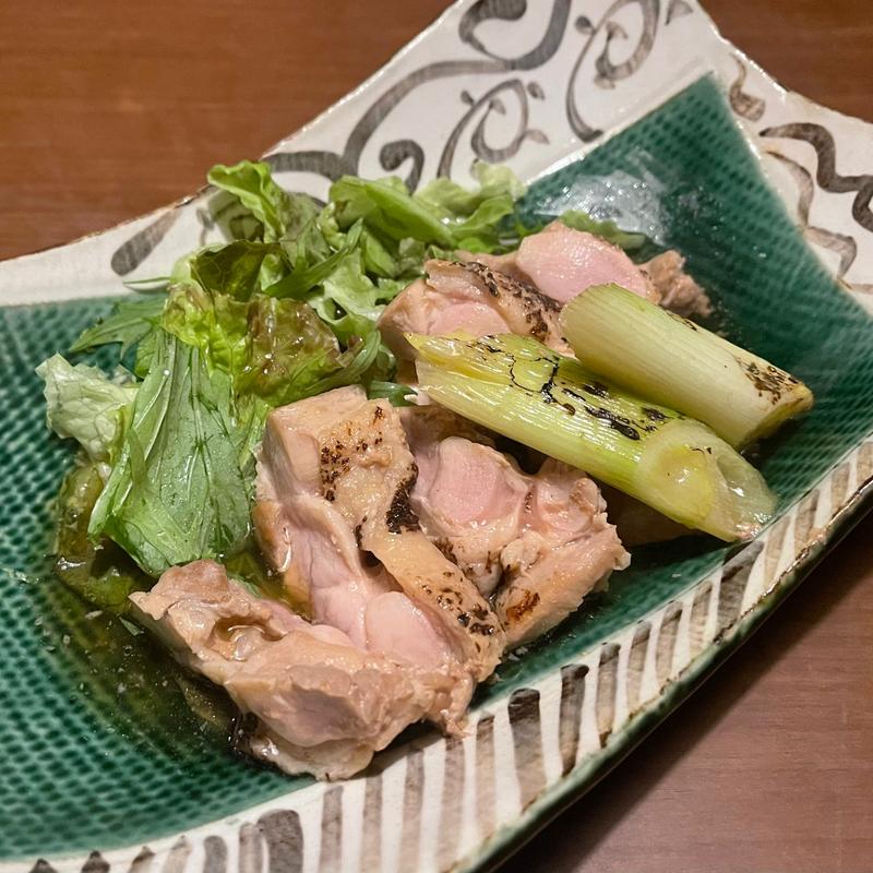 大山鶏のそばつゆ漬焼き(のどぐろ酒場 浜吉丸)