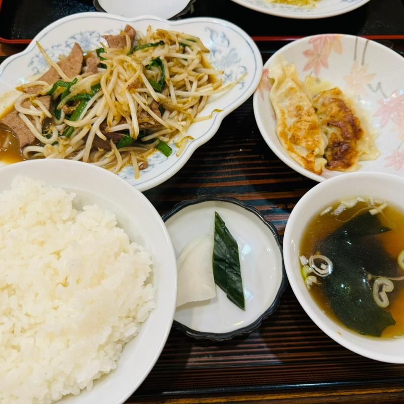 本日の日替わり(ニラレバ、餃子)(かなざわ )