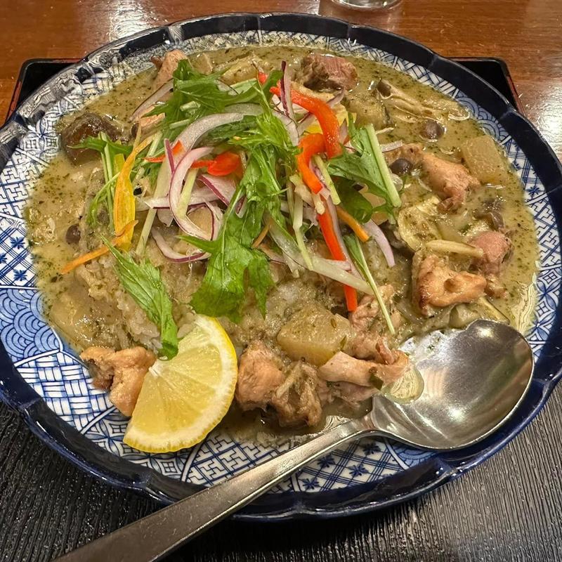 グリーンカレー(肥後橋南蛮亭)