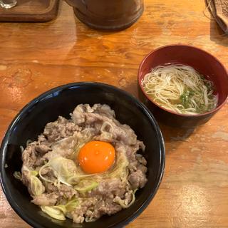 国産黒毛和牛の牛すき丼(とまり木)