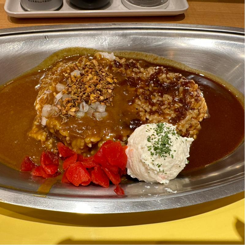 あいがけカレー（欧風、スパイス）(からふね屋CAFE大阪店)