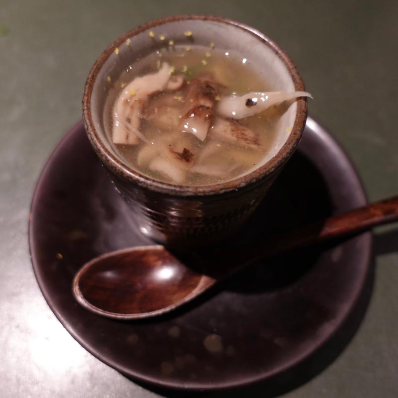 きのこと三つ葉の茶碗蒸し(うゆう)