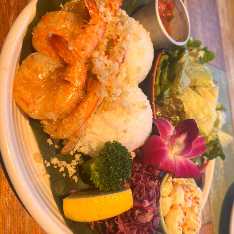 ガーリックシュリンププレート(コナズ珈琲 つくば研究学園店)