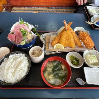 刺身とミックスフライ定食(魚まさ)