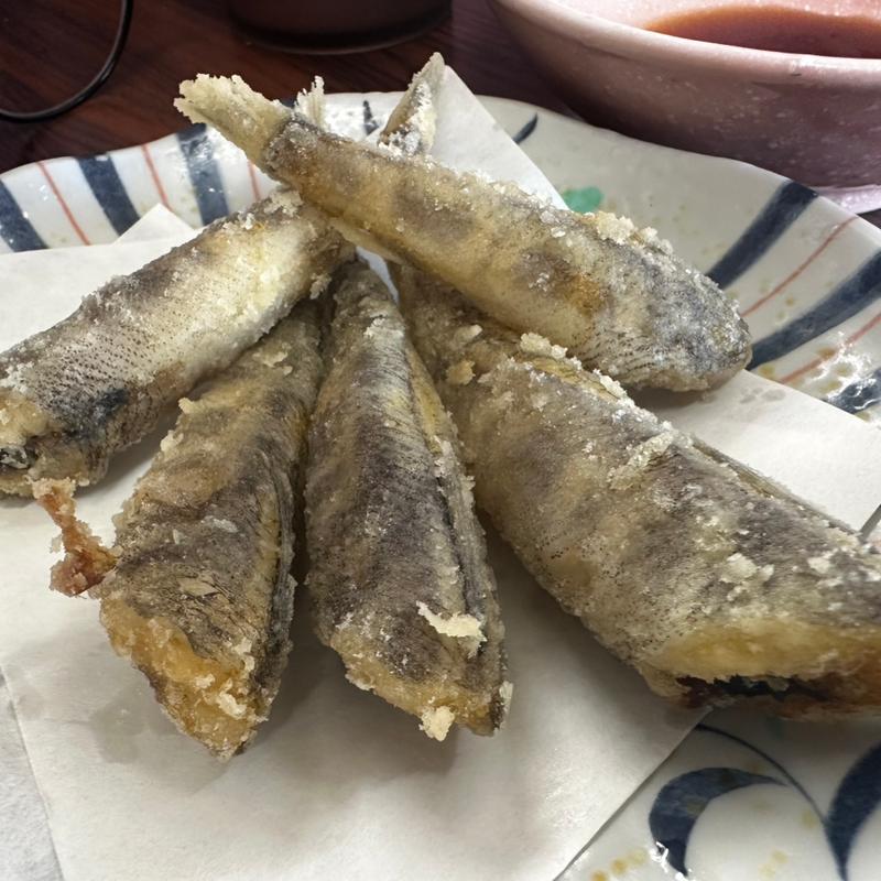 メヒカリの唐揚げ(とくだ屋)