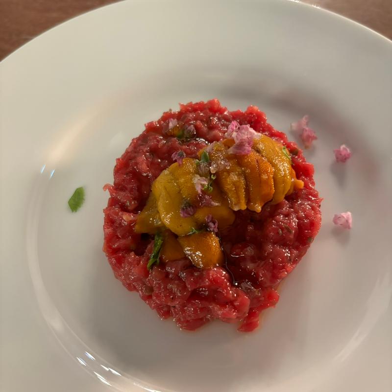 北さつま牛と雲丹(PURE MEAT SHOP | COUNTER)