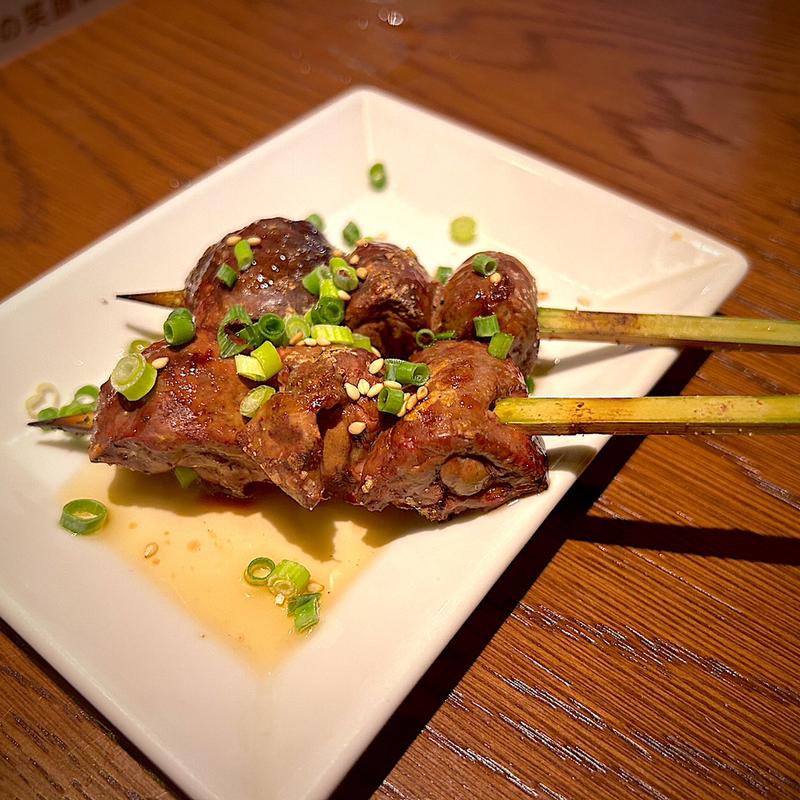 王様レバー ごま油塩(やきとり家 すみれ 名駅南店)