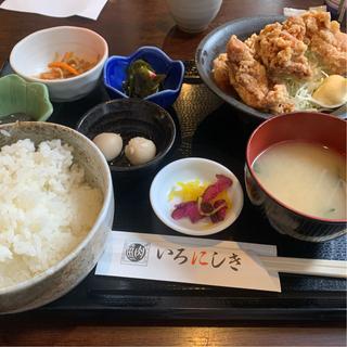 唐揚げ定食(いろにしき)
