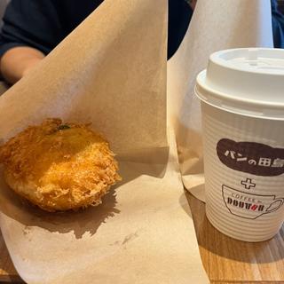 半熟卵ビーフシチュー＋ホットコーヒー(パンの田島＋ドトール マークイズ福岡ももち店)