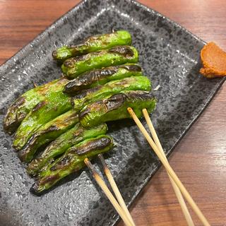 ししとう串(三好弥鶏料理)