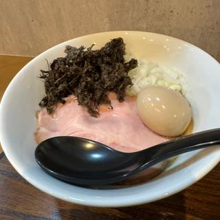 濃厚煮干し蕎麦(味玉)(夜空と大地sake＆noodle)