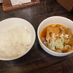 Aセット（ミニからしと半ライス）(中華そば 天)
