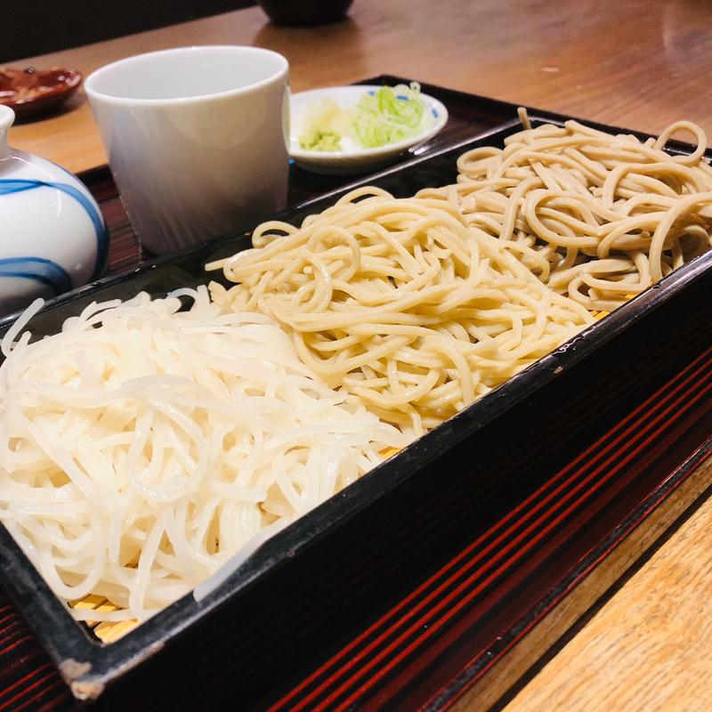 三色もり(せいろ・田舎・しらゆき)(天神房丸新 （てんじんぼうまるしん）)