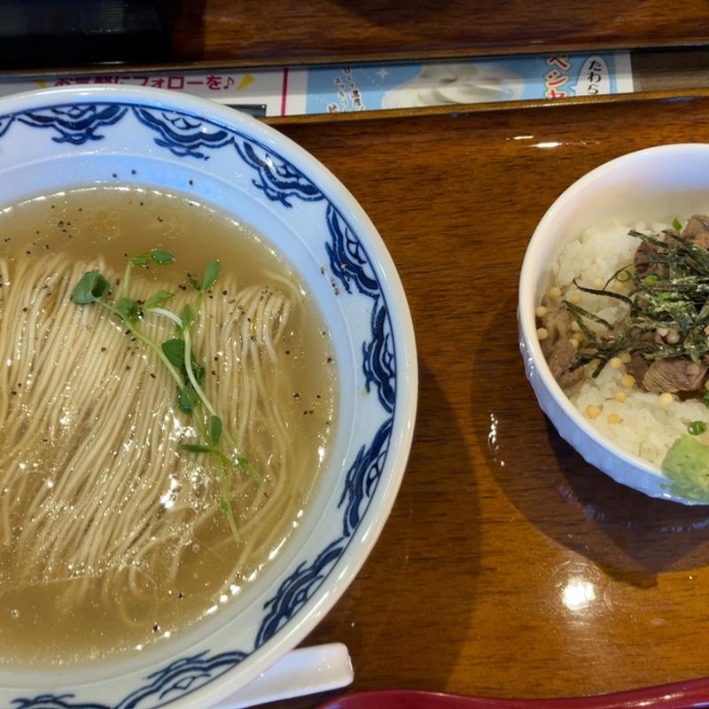 和牛塩ラーメン和牛しぐれごはん(御前崎レストラン たわら屋)