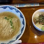 和牛塩ラーメン和牛しぐれごはん