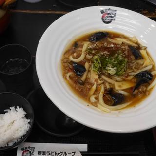 麻婆茄子うどん(極楽うどん　TKU （ティーケーユー）)