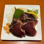 藁焼き鰹の塩タタキ