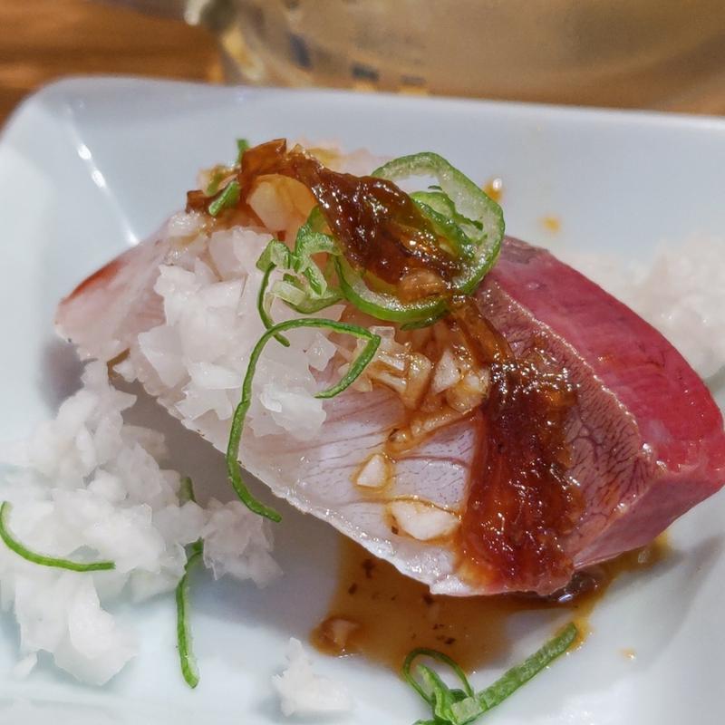 炙りぶりトリュフ香る鬼おろし(鮨・酒・肴 杉玉 大船)