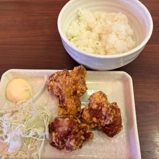 唐揚げ定食(京都北白川ラーメン魁力屋 八潮店)