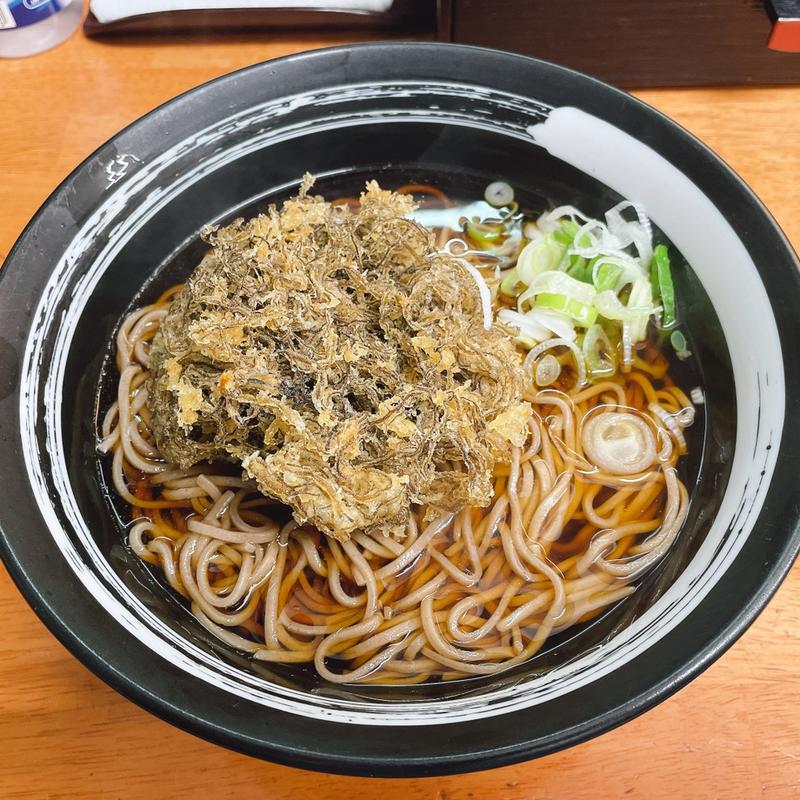 もずく天そば(蕎麦 つぐみ食堂)