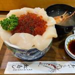 ホタテいくら丼(松寿し)
