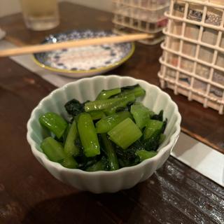 野沢菜(串揚げとワイン はち )