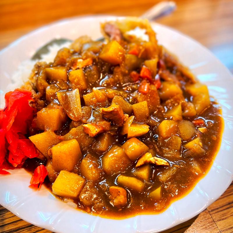 カツカレー(お食事処 三笠 松山店)