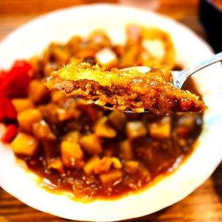 カツカレー(お食事処 三笠 松山店)