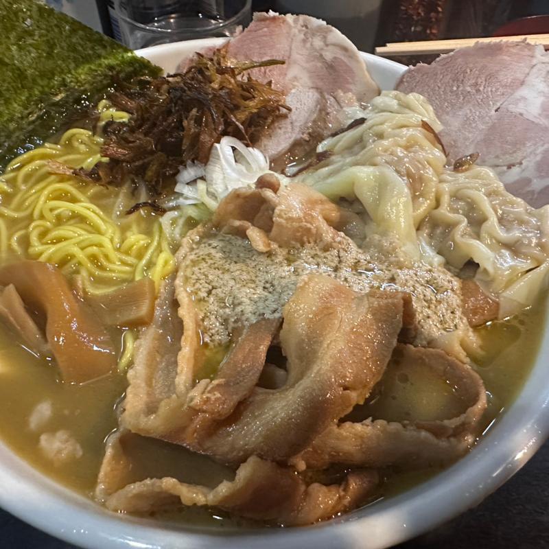 鴨&フォアグラ100SP大盛り、つけ玉(一条流がんこ総本家分家荒木町)