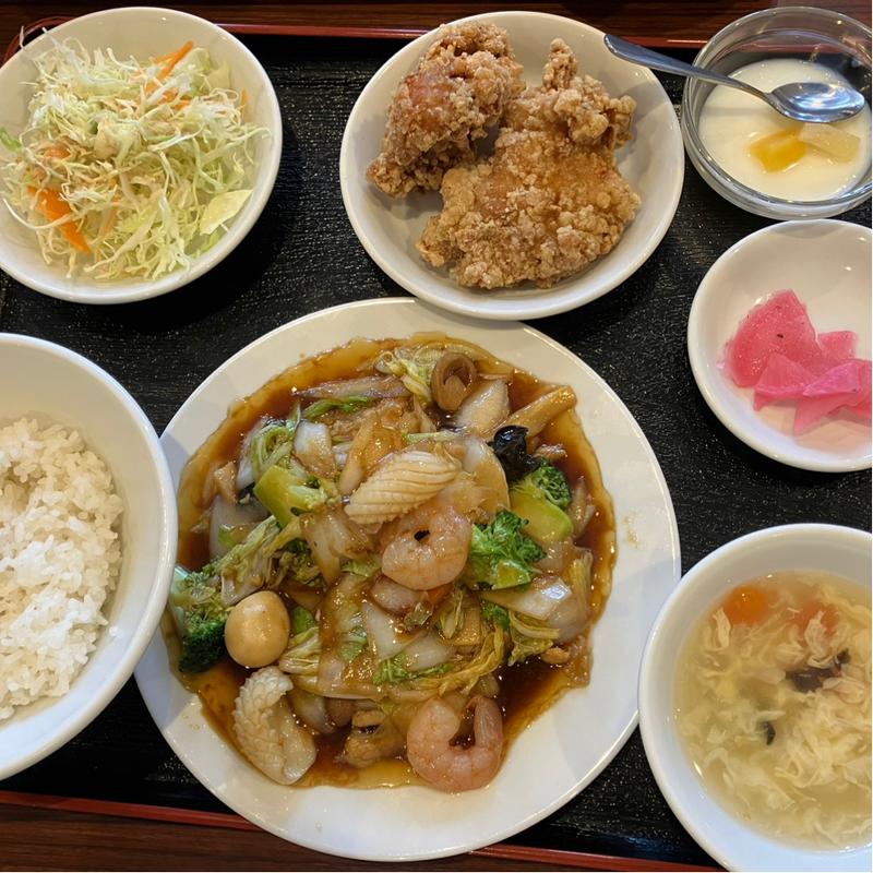 八宝菜定食(台湾料理福亭)