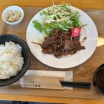 牛生姜焼き定食(道の駅 ピア21しほろ)