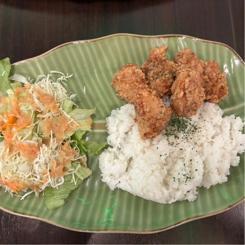 唐揚げプレート(プラレールが走るカフェ子鉄)