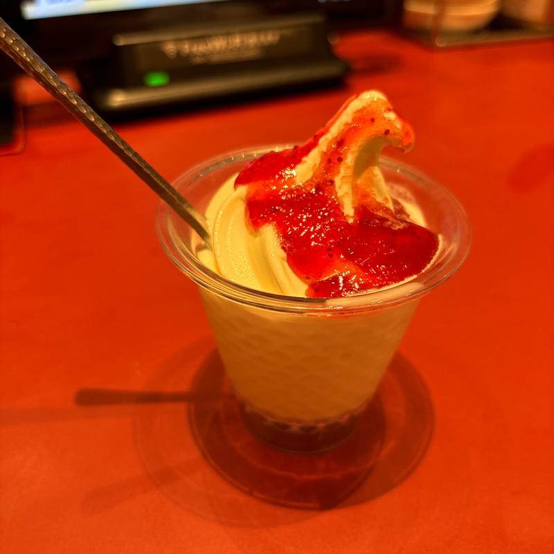 カップソフトいちご(丸源ラーメン モラージュ菖蒲店)