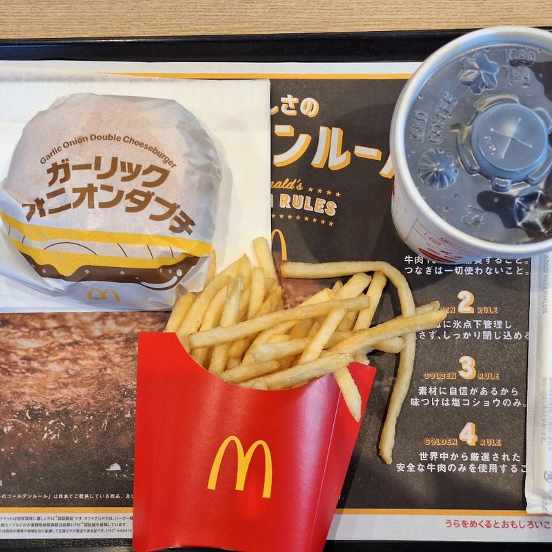 ガーリックオニオンダブチ(マクドナルド 25号斑鳩店 )