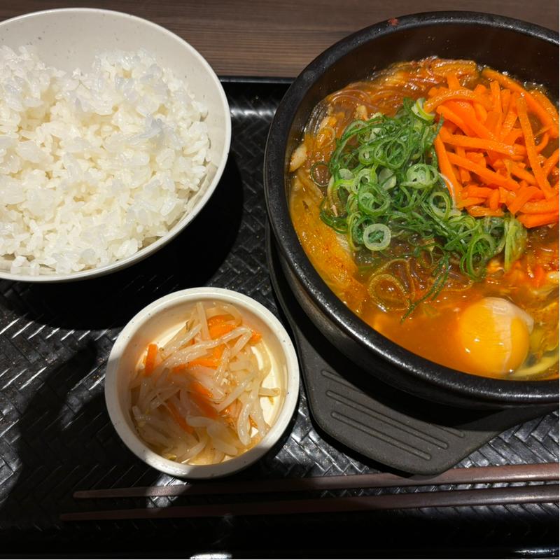 牛プルコギ鍋定食(韓丼 豊明店)