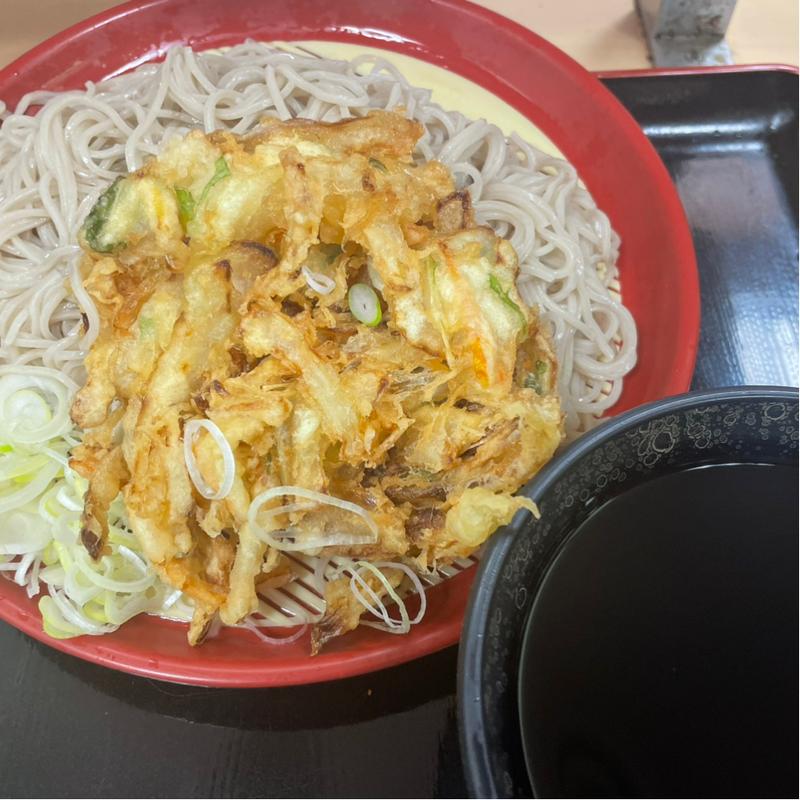 もりそばダブル　かき揚げ(梅もと ヤエチカ店)