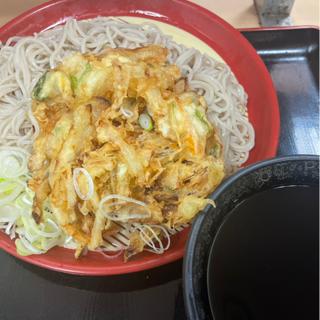 もりそばダブル　かき揚げ(梅もと ヤエチカ店)