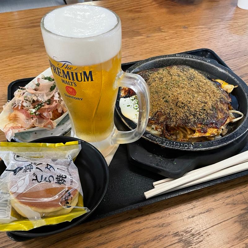 道頓堀セット(鉄板焼 道頓堀 くり田 成田国際空港店)