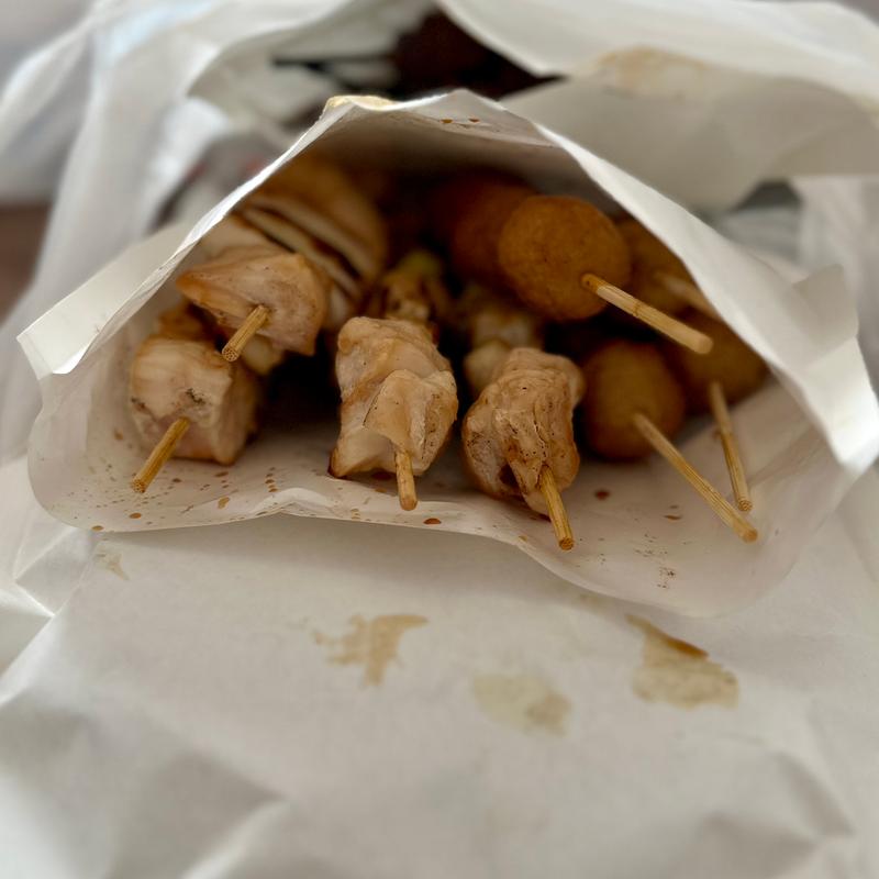 焼き鳥(ねぎま、つくね)(CSC鮒忠 京島店 （シーエスシーフナチュウ）)