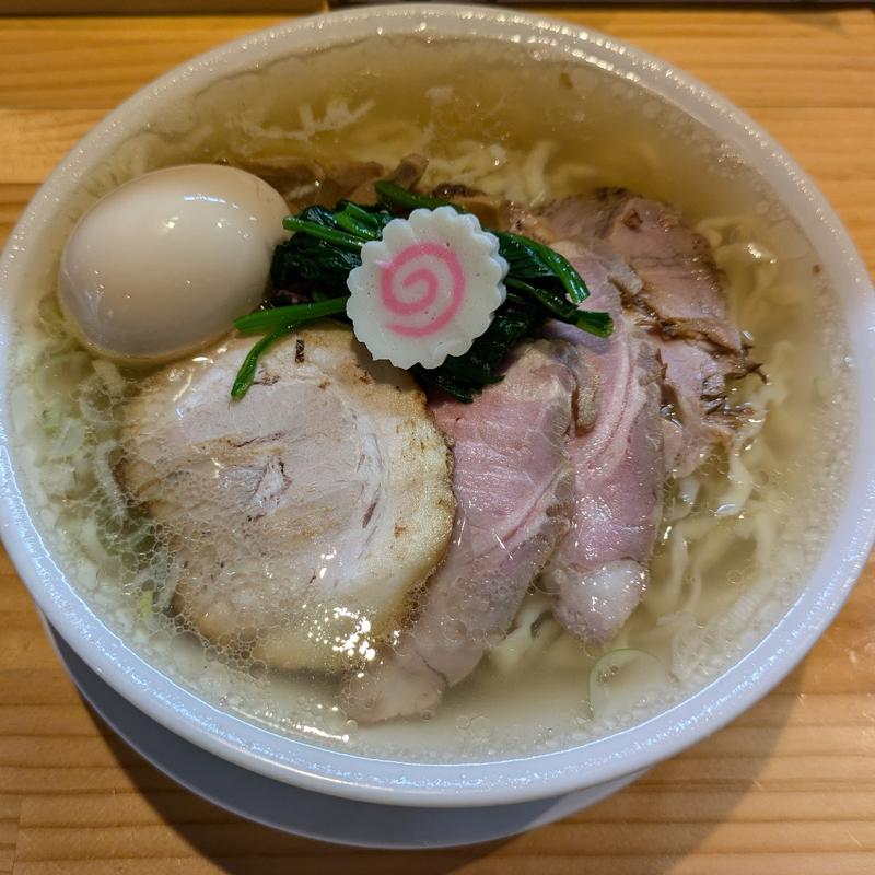 特製中華蕎麦 塩 大盛(麺道六善)