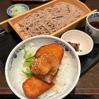 おすすめセット（かじきマグロの竜田揚げ丼とお蕎麦）(笹陣 渋谷店)