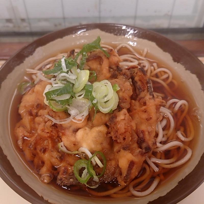 げそ天そば(そば処 JR北千住駅2番線ホーム店)