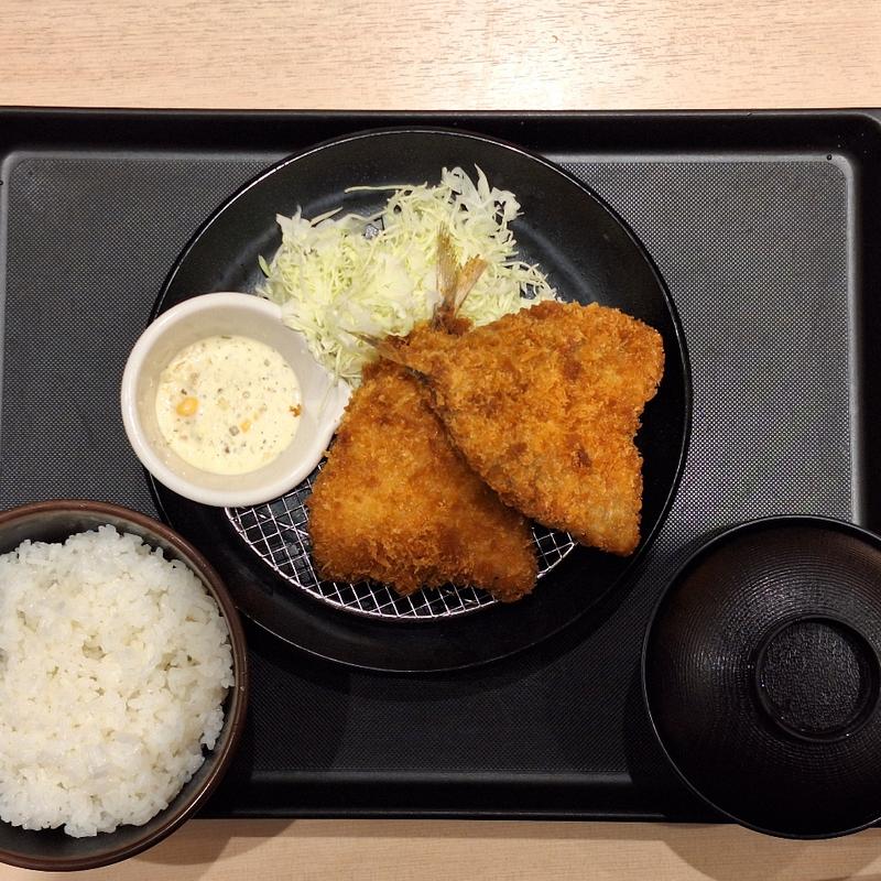 アジフライ定食(松乃家 池田店 )
