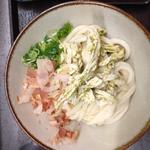 冷　鶏バジルぶっかけ　大盛(讃岐ブルース 飯田橋)