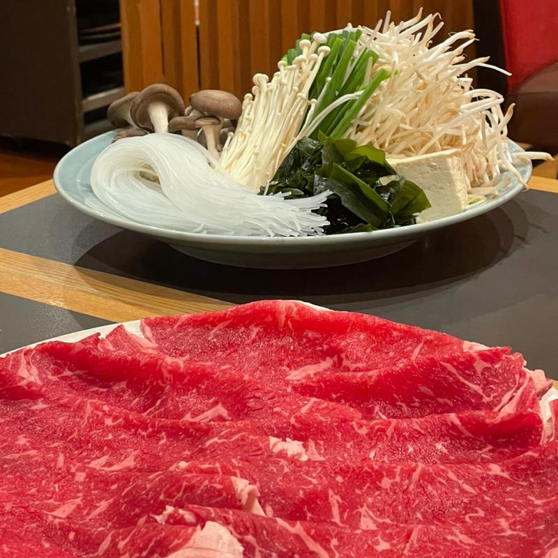 しゃぶしゃぶ（和牛霜降肉）(木曽路 東大和店)