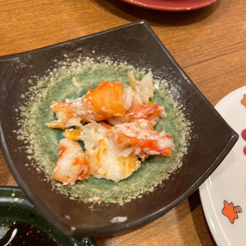 ボリューム満点！いばらガニのカニ酢つまみ(回転さかなや鮨　魚忠 今池店 （うおちゅう）)
