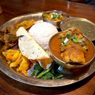 ゴルカリ カーナセット(チキンカレー)(GORKHALI 小松島店（ゴルカリ）インド・ネパール料理)