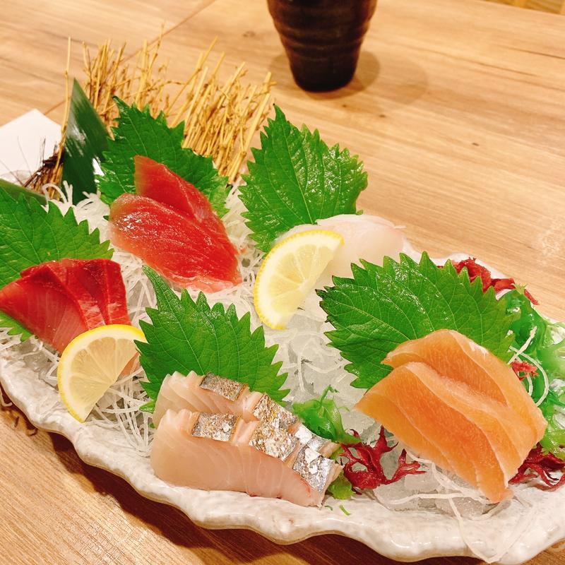 お刺身五点盛(海鮮処 魚さま 光が丘店)