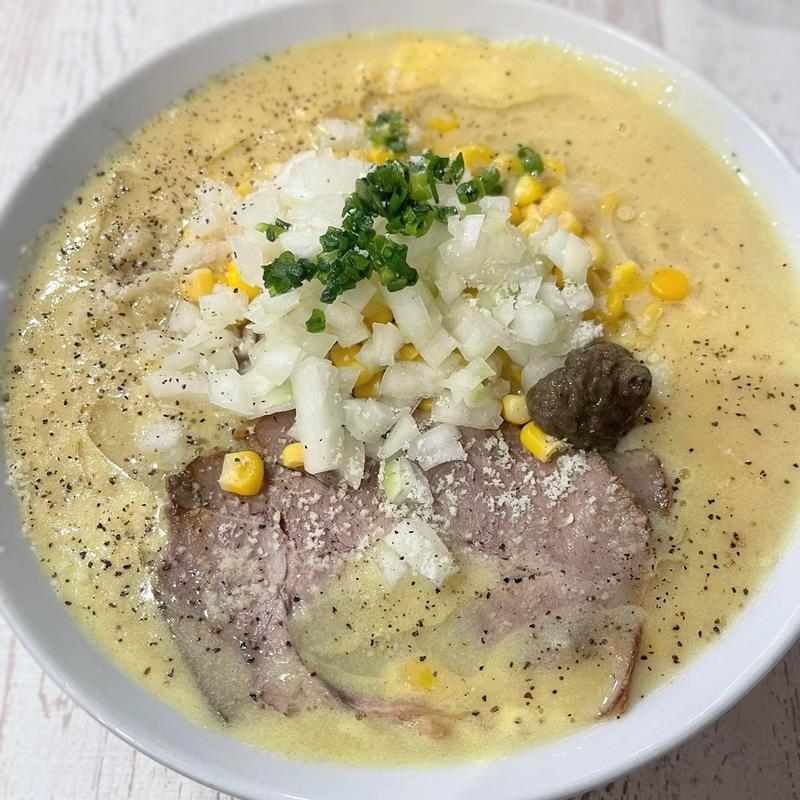 コーンポタージュラーメン 大盛り(麺食処 じゅんちゃん家(げ))